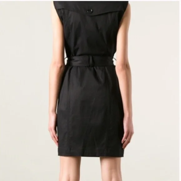 Burberry Brit Black Trench sleeveless Dress/Vest,  2,  GD1195 - Picture 2 of 6
